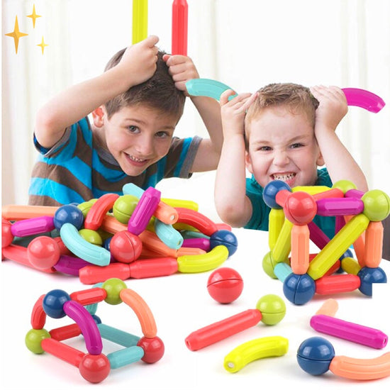 MagnaCreate - 64-delige Magnetische Bouwblokkenset voor Creatieve Kinderen