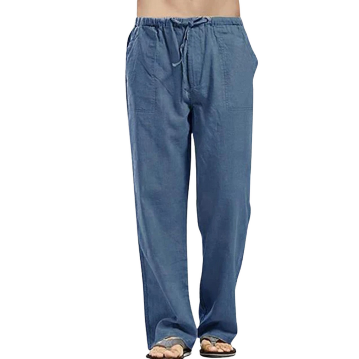 Luchtige Linnen Herenbroek met Oversized Fit