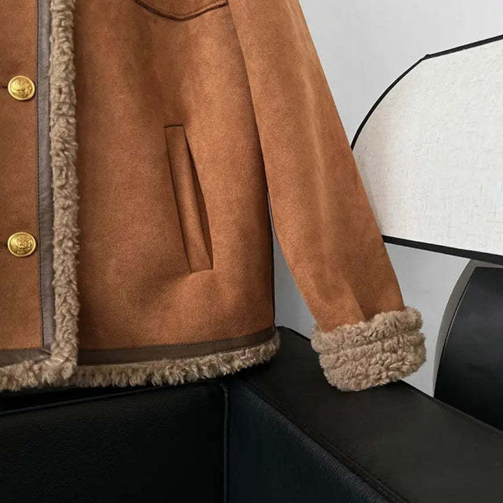 Warme Faux Fur Motorjas Dames