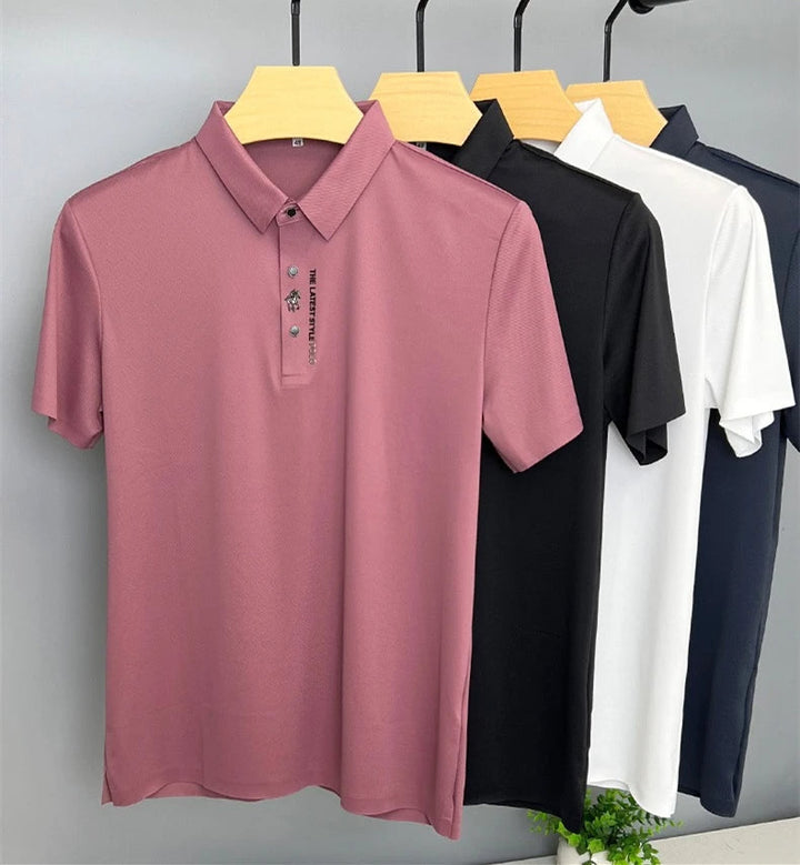 Luxe Ice Silk Polo voor Heren