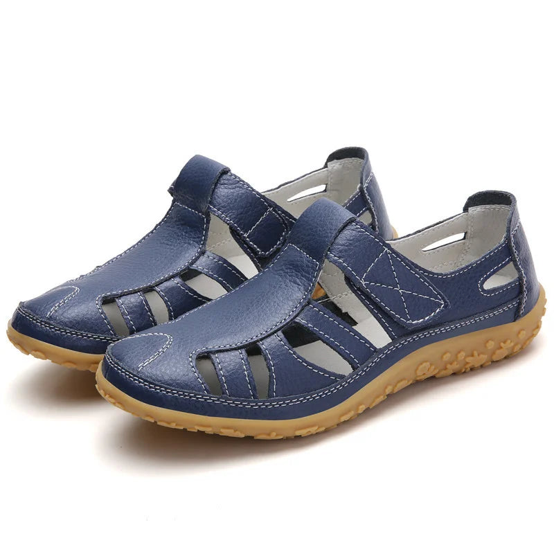 Deze sandalen combineren retro-charme met orthopedische ondersteuning, waardoor ze ideaal zijn voor vrouwen die op zoek zijn naar comfortabele schoenen met een vleugje vintage flair.