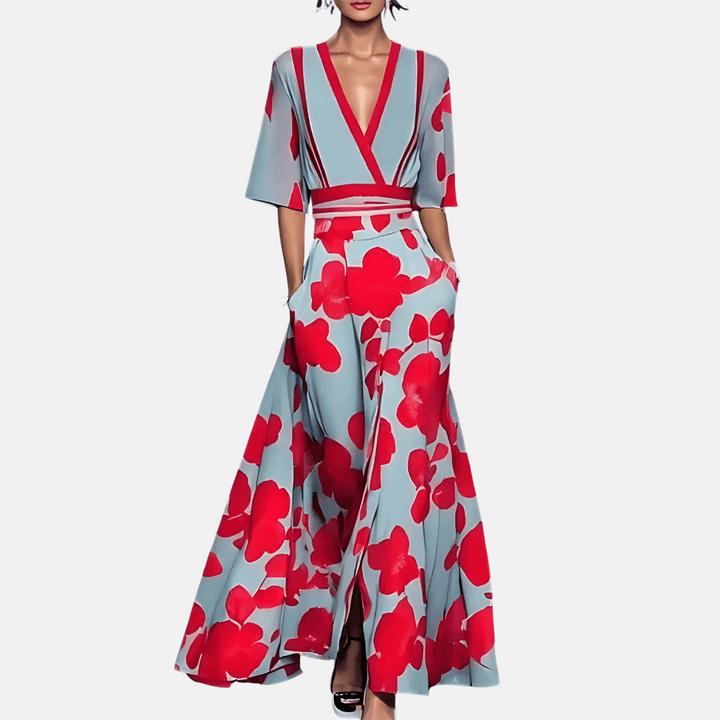 Maxi-jurk met bloemenprint voor dames