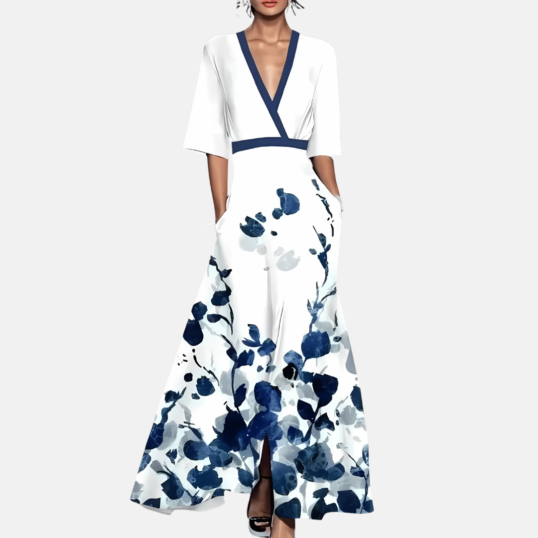 Maxi-jurk met bloemenprint voor dames