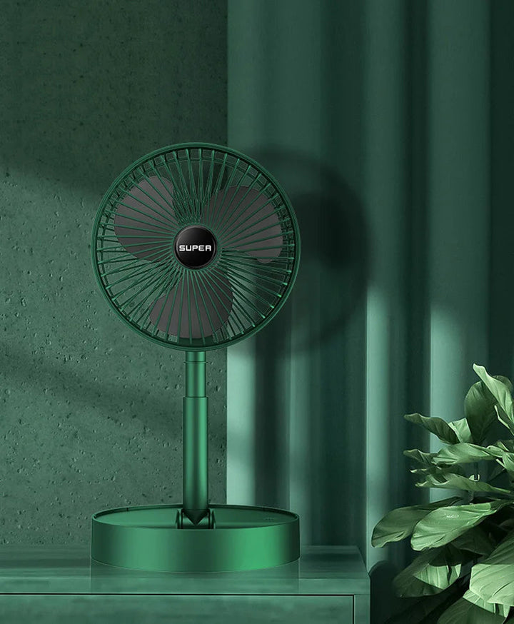 Opvouwbare USB-Tafelventilator met Krachtige Luchtstroom