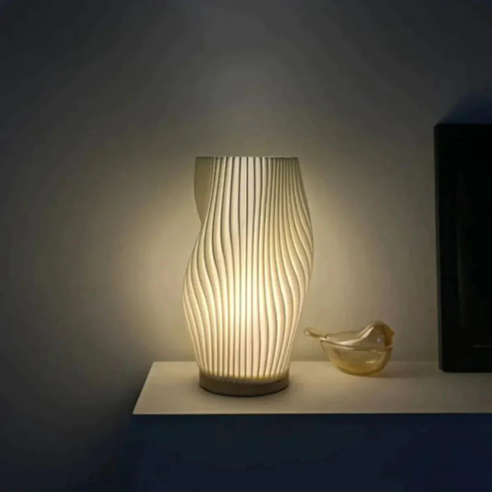 AuraLight - Moderne golvende Tafellamp, Metaal, ABS+PC, ø20, 28cm