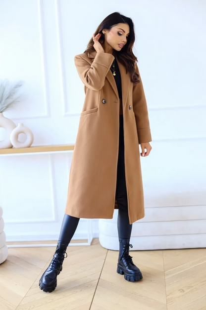 Alissa - Chique Trenchcoat Met Getailleerde Pasvorm damesjas lang comfortabel chique