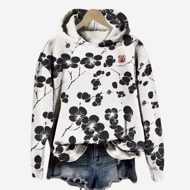 Casual Hoodie met Koi Art Print