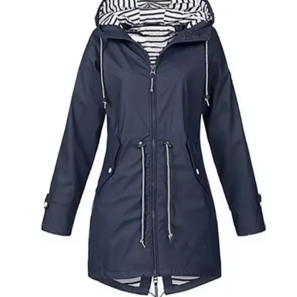 Waterdichte jas met capuchon voor dames