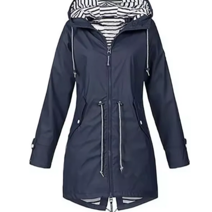 Waterdichte jas met capuchon voor dames
