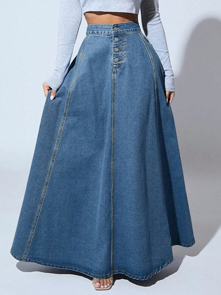 Dames Denim Rok