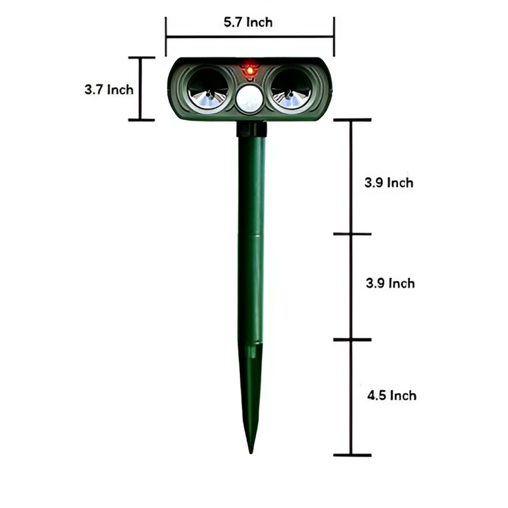 Infrarood diervrijingsapparaat op zonne-energie