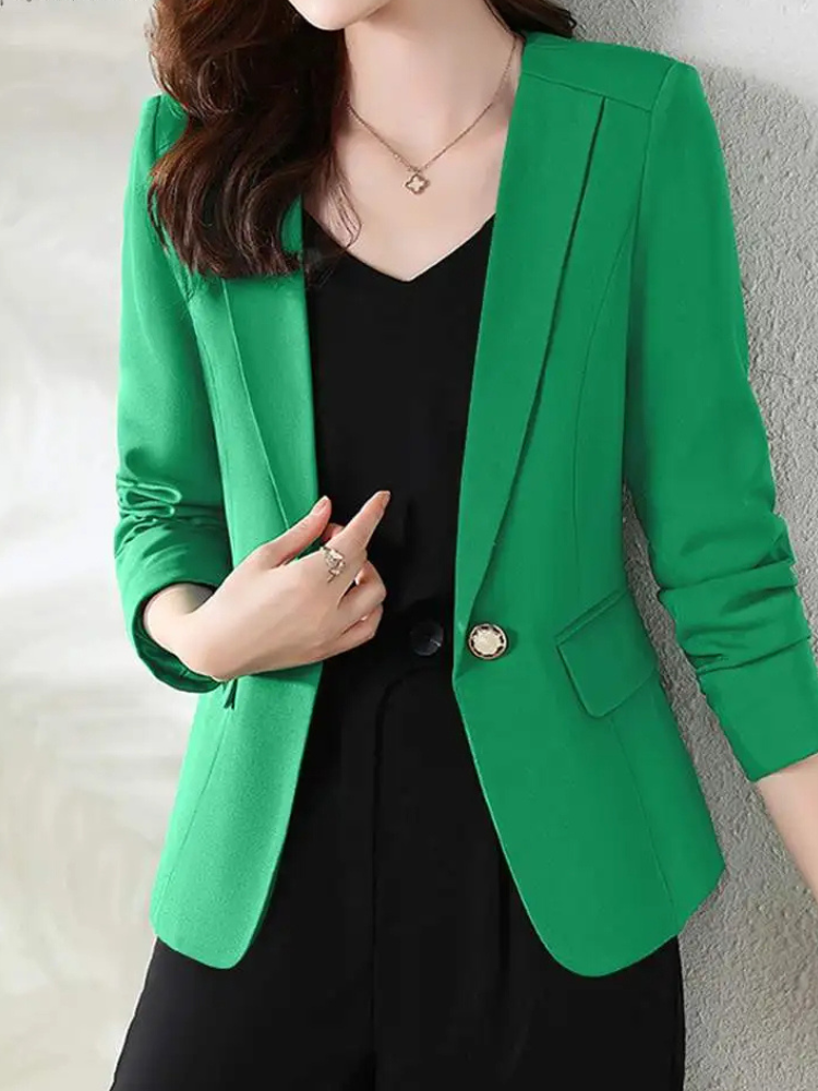 Vintara - Luxury Lange Blazer Dames damespak werkpak lange mouwen