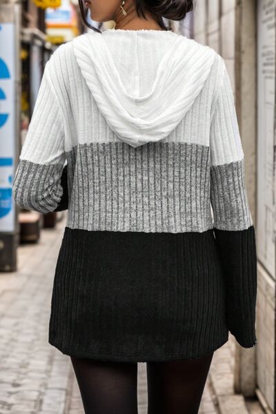 Sweater Met Halve Rits en Lange Mouwen - Laura