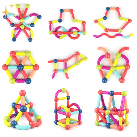 MagnaCreate - 64-delige Magnetische Bouwblokkenset voor Creatieve Kinderen