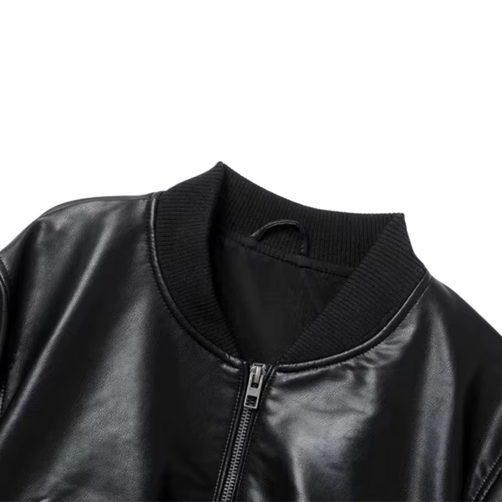 Nova – Faux Leren Bomberjack