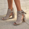 Vrouwelijke Canvas Sandalen met Strik en Romeinse Touch