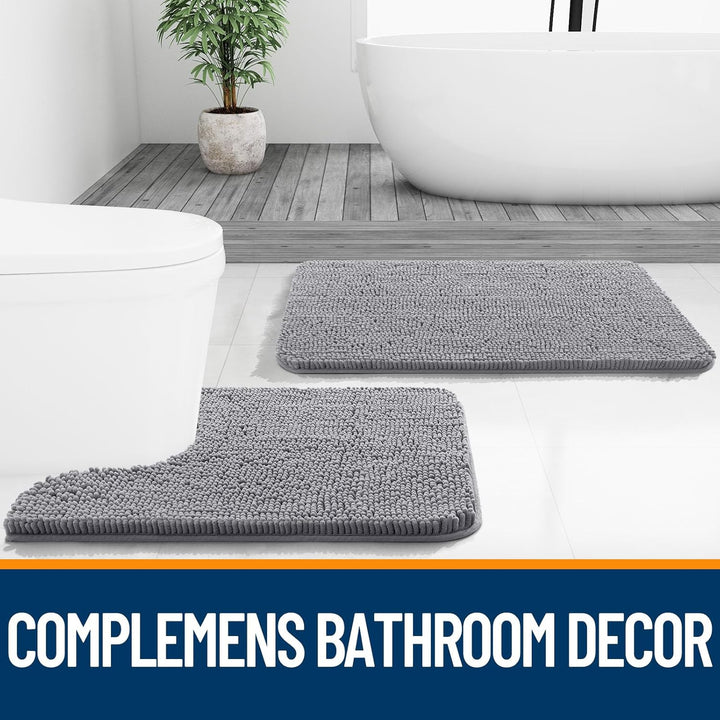 OLANLY Badmat 30x20 | Extra Zacht & Absorberend met Antislip Rubberrug - Sneldrogend en Machinewasbaar - Perfect voor Badkamer, Douche & Woondecoratie