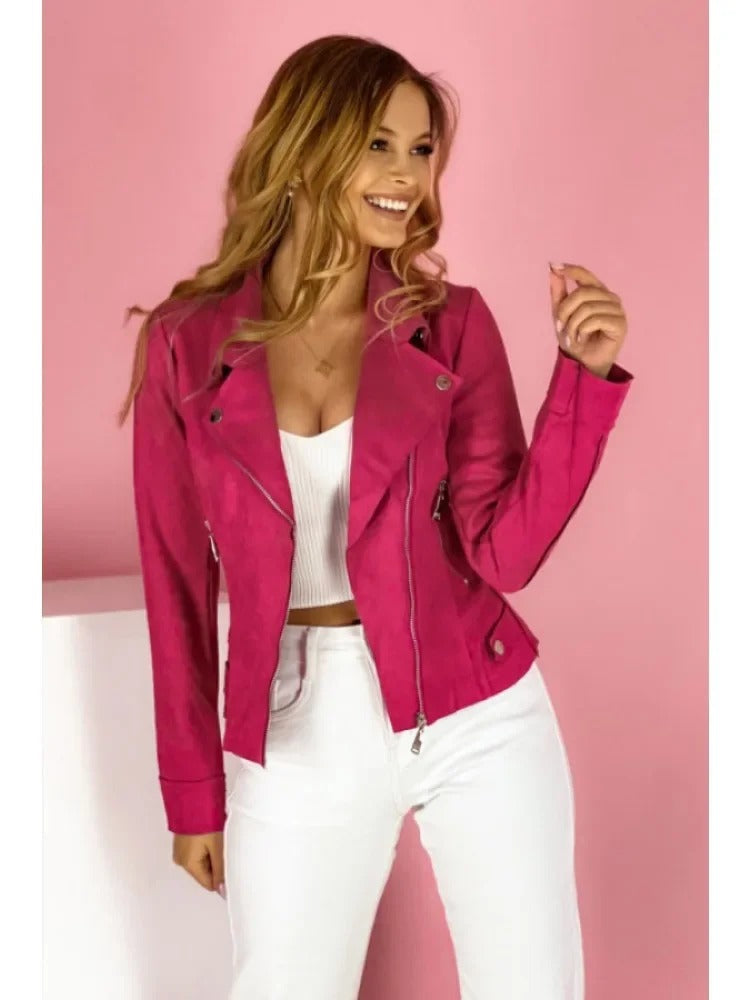 chiuqe leren zomerjas dames met rits en knopen elegant comfortabel dames fashion vrouwenjas voorjaarsjas vest blazer