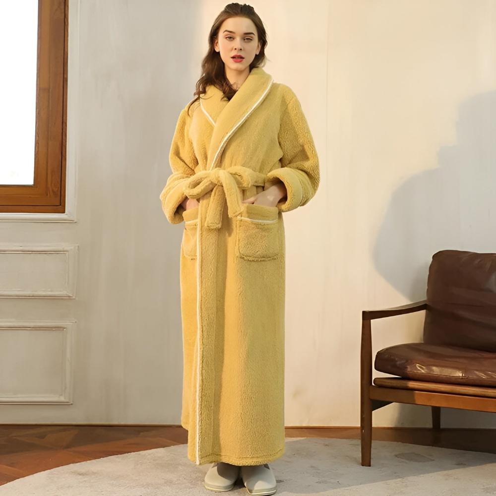 Luxe fleece badjas voor warmte en comfort