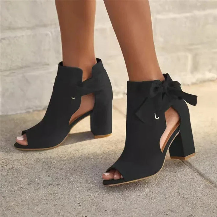 Vrouwelijke Canvas Sandalen met Strik en Romeinse Touch