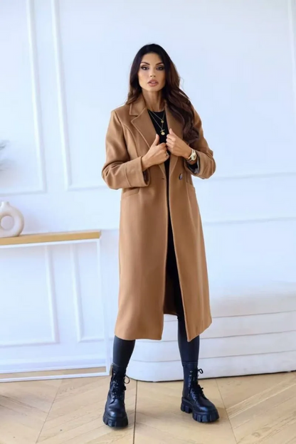 Alissa - Chique Trenchcoat Met Getailleerde Pasvorm damesjas lang comfortabel chique