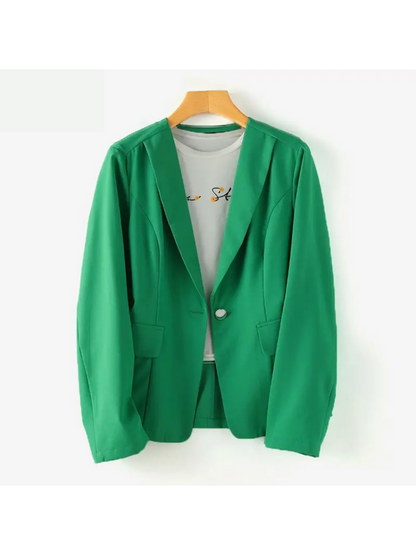 Vintara - Luxury Lange Blazer Dames damespak werkpak lange mouwen