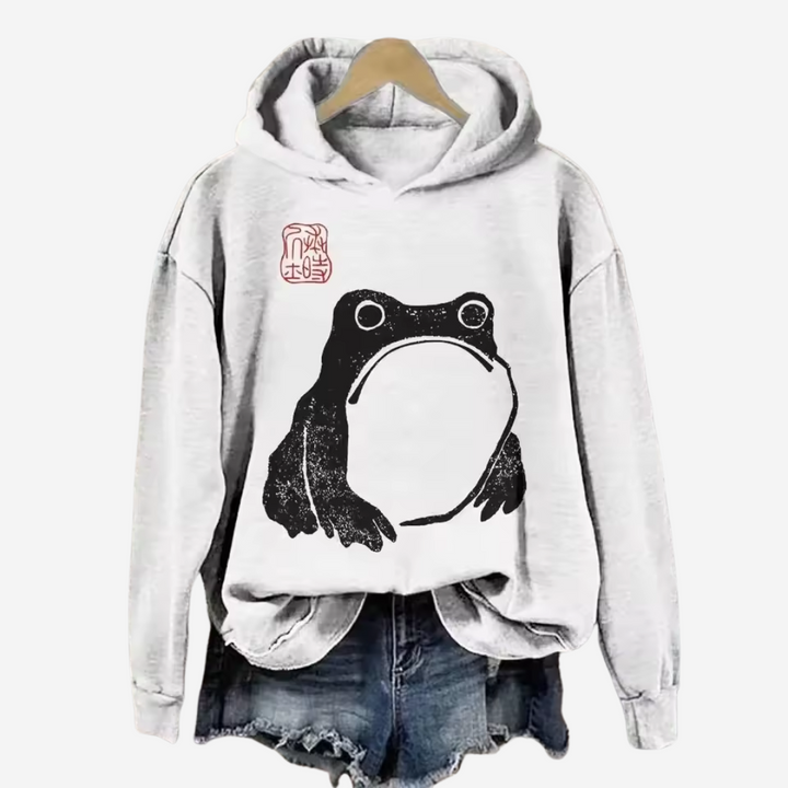 Casual Hoodie met Koi Art Print