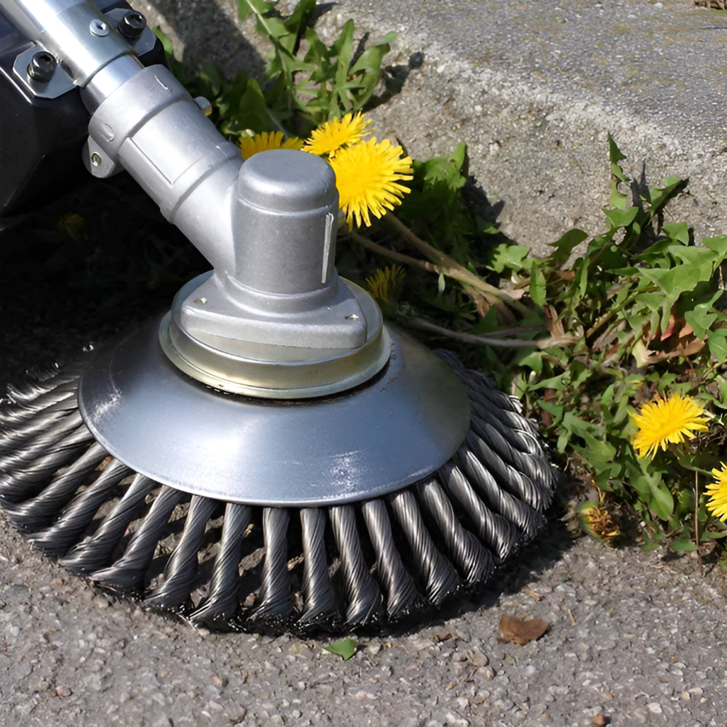 Koolstofstalen onkruidborstel en trimmer (Alleen borstel)