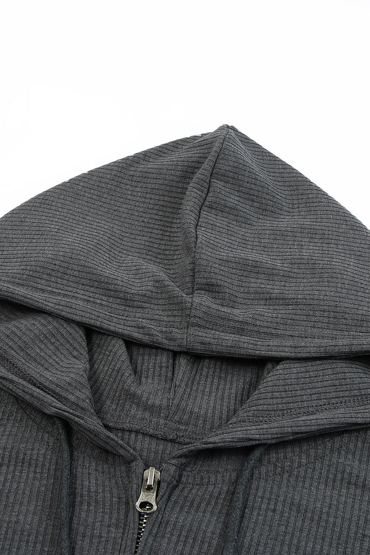 Sweatshirt Met Rits en Capuchon Voor Dames