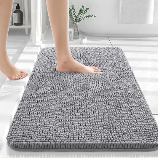 OLANLY Badmat 30x20 | Extra Zacht & Absorberend met Antislip Rubberrug - Sneldrogend en Machinewasbaar - Perfect voor Badkamer, Douche & Woondecoratie