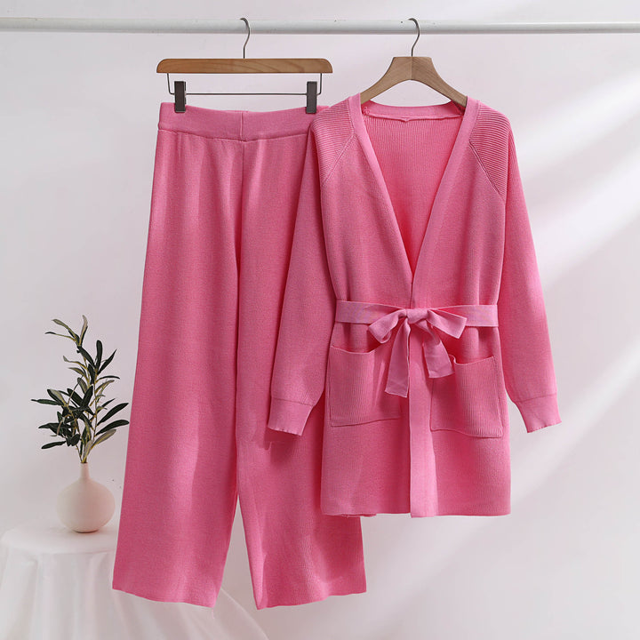 Comfortabele Gebreide Loungewear Set Voor Dames, 2-Delig - Zara