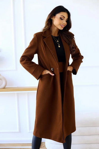 Alissa - Chique Trenchcoat Met Getailleerde Pasvorm damesjas lang comfortabel chique