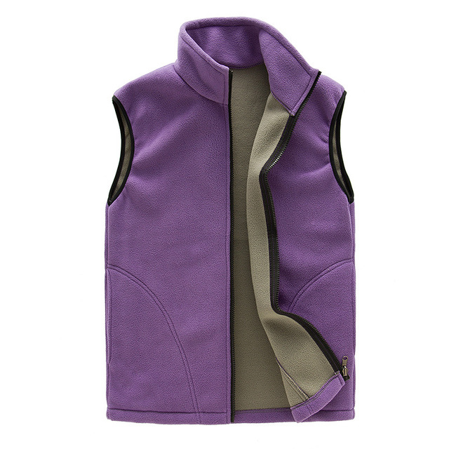 Warm Fleece Vest Bodywarmer Dames, Zachte Stof Met Ritssluiting & Kraag comfortabel winter tussenjas vest dames vrouwen
