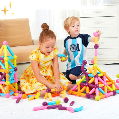 MagnaCreate - 64-delige Magnetische Bouwblokkenset voor Creatieve Kinderen