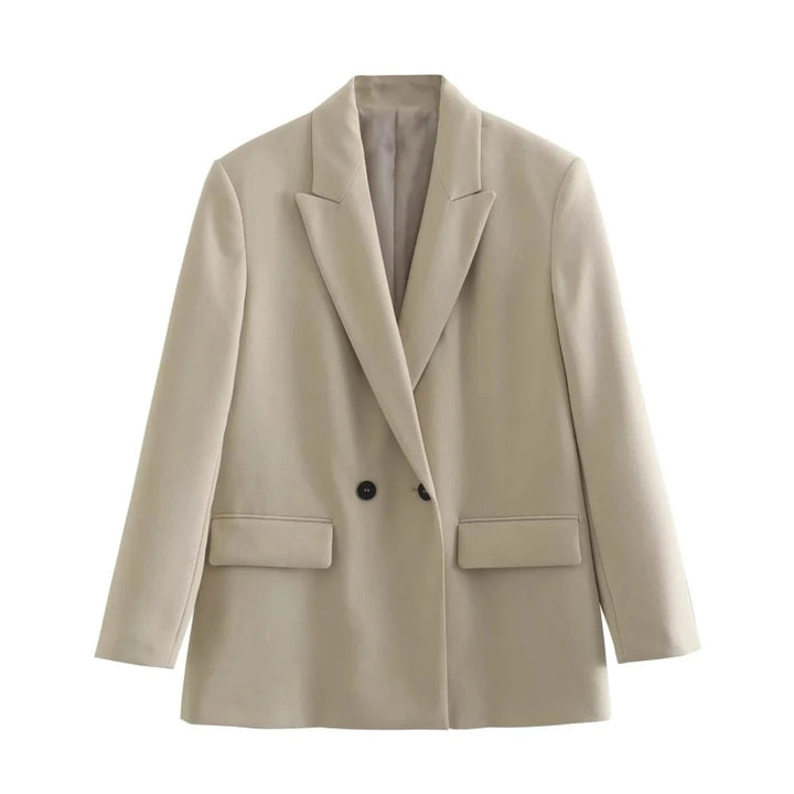 PowerChic – Elegante Double-Breasted Blazer voor Dames
