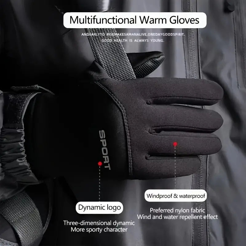 ThermoGrip Warme Waterdichte Touchscreen Handschoenen – Winterproof voor Sport, Rijden en Skiën