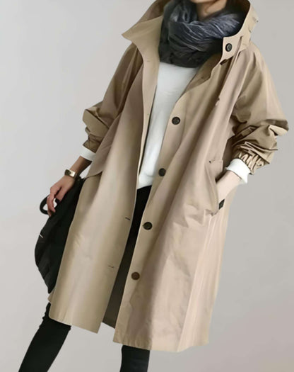 Dolce - Waterdichte & Warme Trenchcoat Met Capuchon