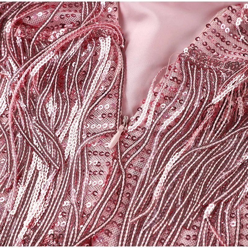 Luxe Mini Avondjurk met Pailletten