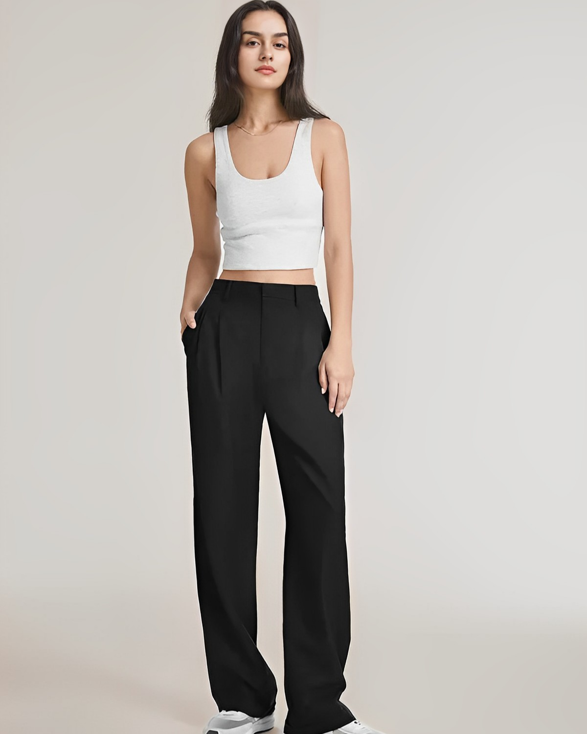 Perfect voor zowel zakelijke als casual gelegenheden, deze pantalon biedt een verfijnde look die je zelfverzekerd maakt, ongeacht de setting.