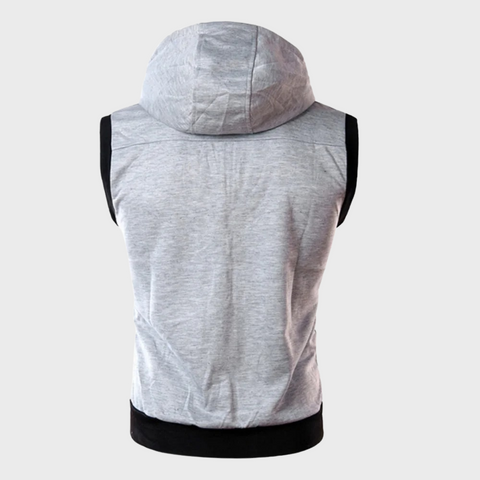 Mouwloos Vest met Capuchon Heren