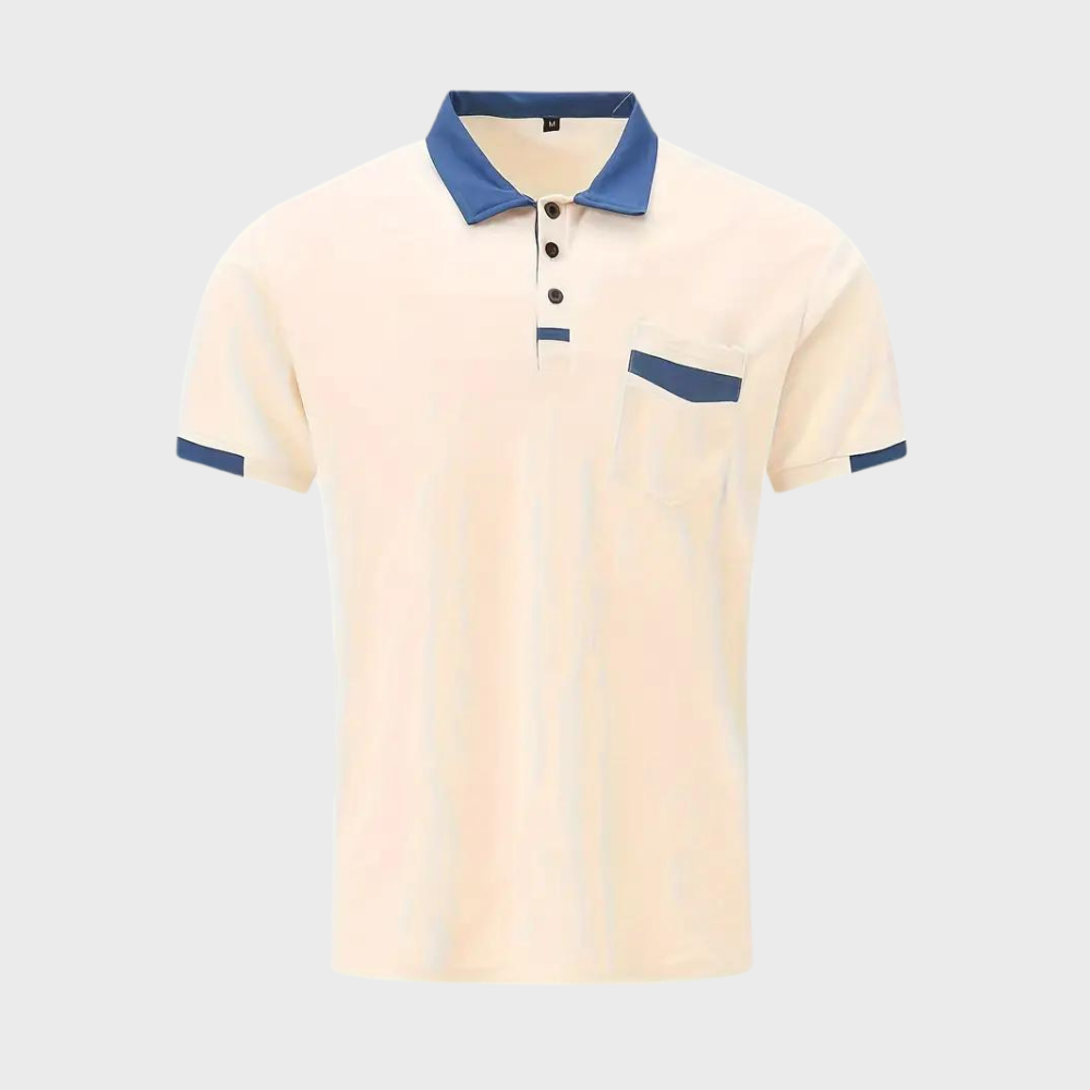 Dit trendy poloshirt is perfect voor warme zomerdagen en biedt een slanke, moderne pasvorm die zowel casual als elegant gedragen kan worden.