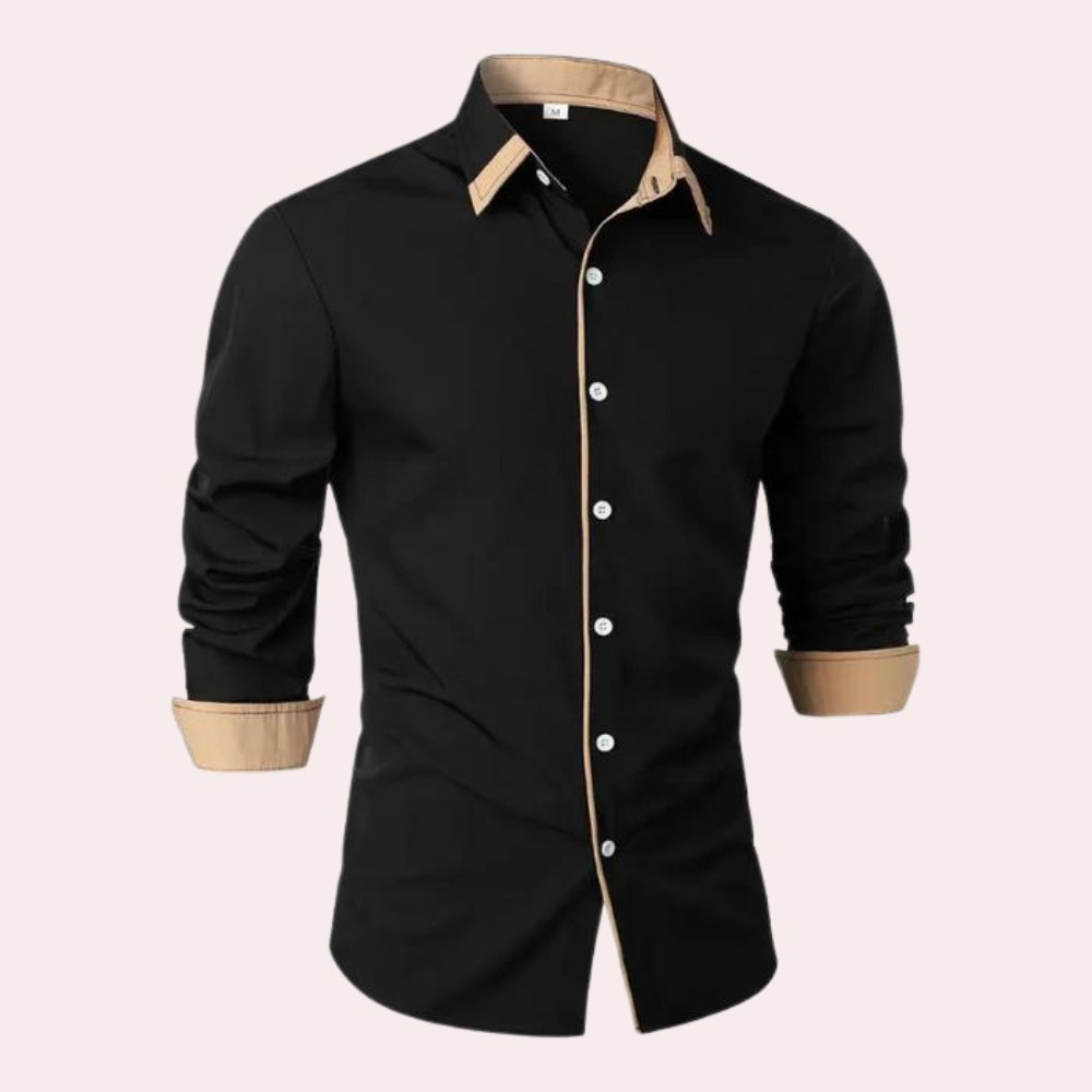 Heren Slim Fit Strandshirt met Print