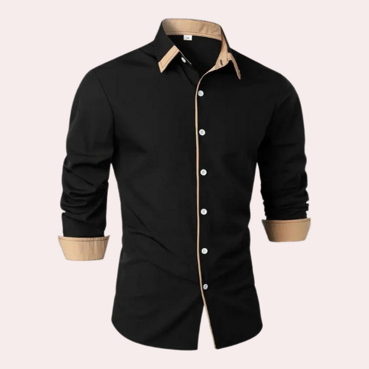 Heren Slim Fit Strandshirt met Print