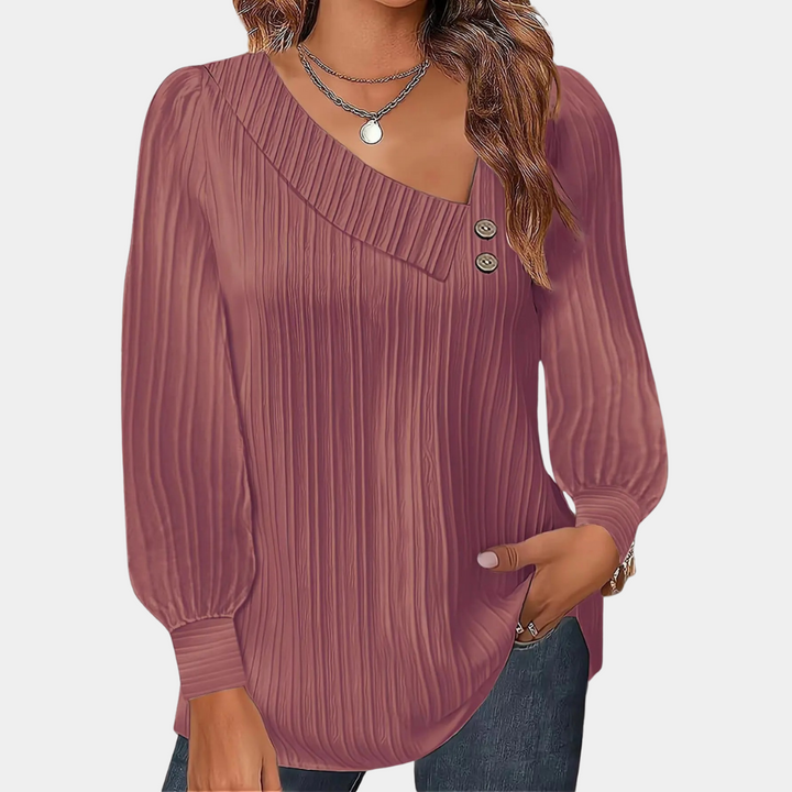 Elegante Blouse Met Pofmouwen - Amelia