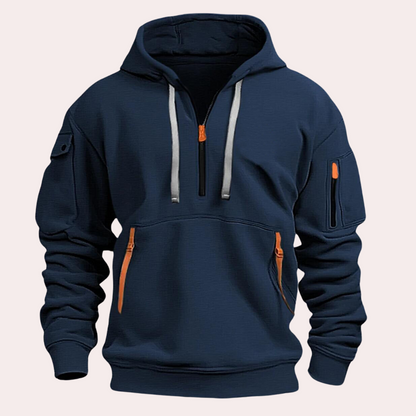 Hoodie Met Halve Rits en Capuchon - Ralph