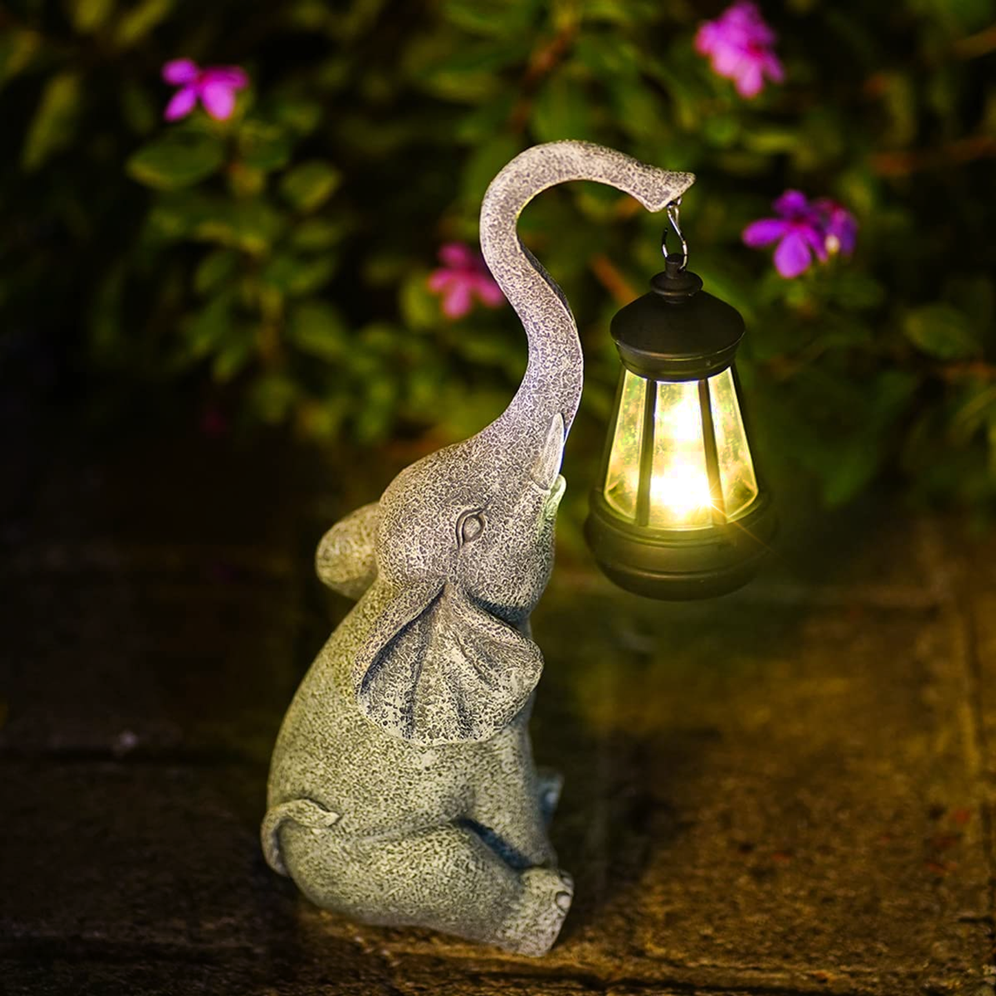 LumiaLuxe - Tuinlamp Met Olifant