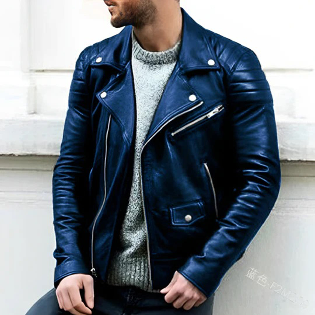 Casual Leren Biker Jas - Zara