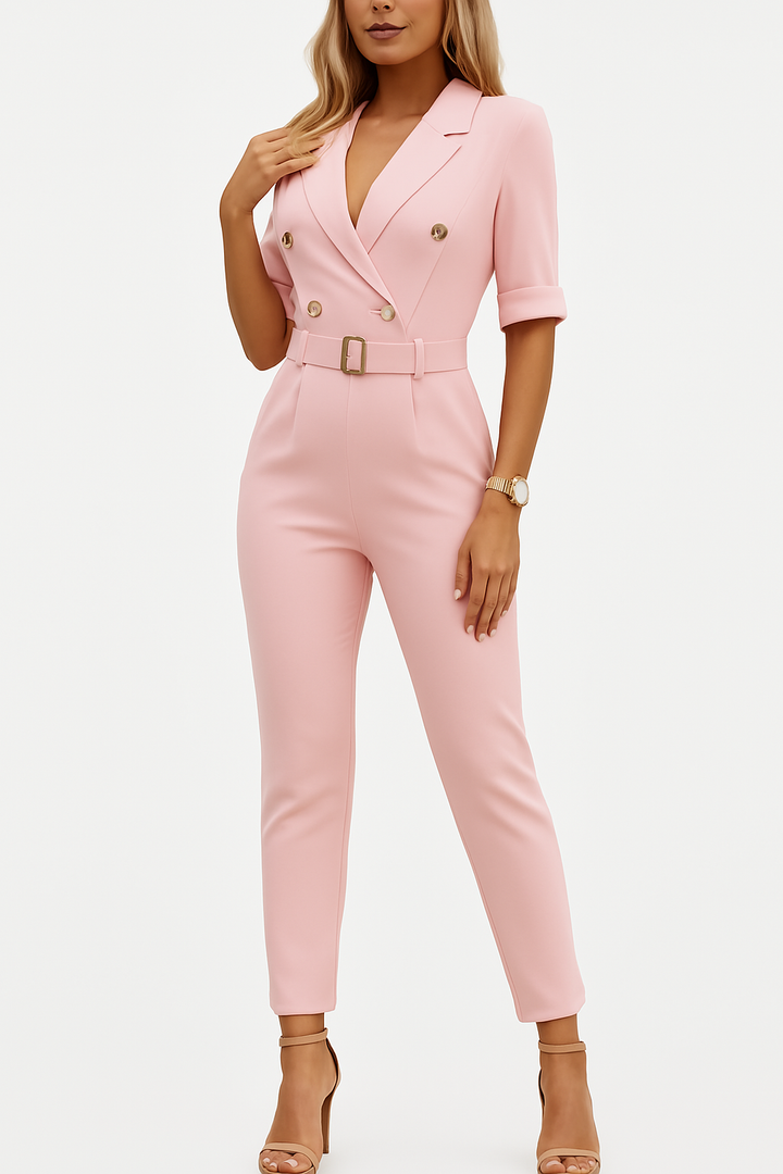 Eleganza – Jumpsuit met Ceintuur voor Dames