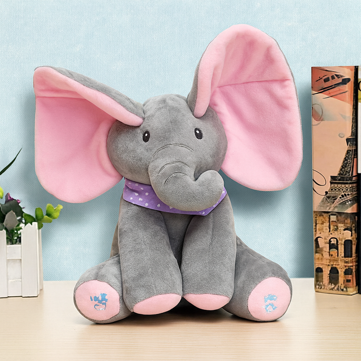 Peek-a-boo pluche olifant