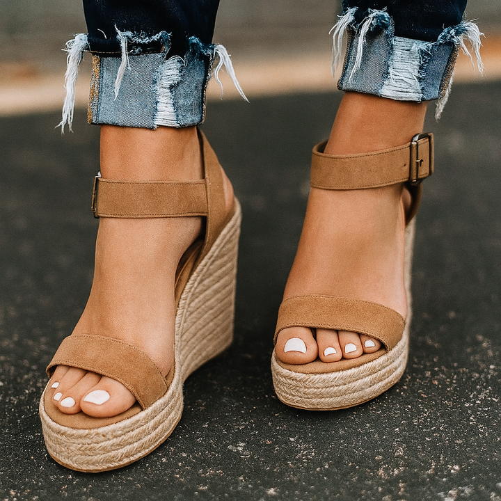 Espadrille Sleehak Sandalen